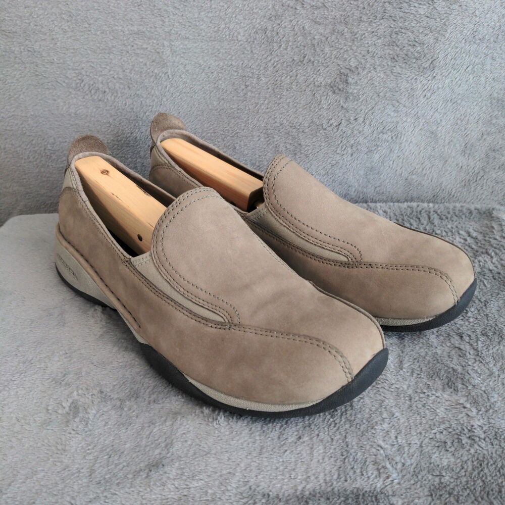 Merrell Primo Moc II Shoes Women's 11 Taupe Nubuck Leather Comfort Loafers